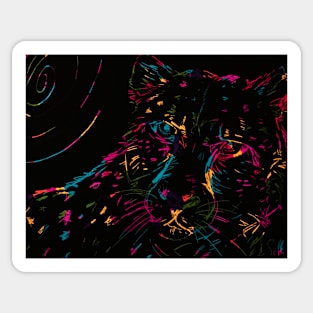 Rainbow cheetah Sticker